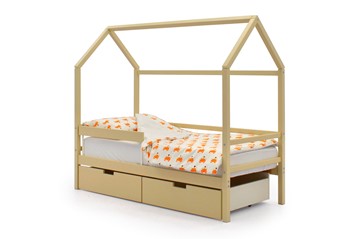 Кровать-домик в детскую Svogen бежевый в Новом Уренгое