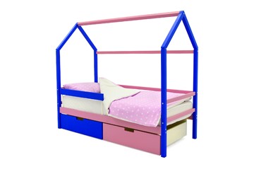 Кровать-домик детская Svogen синий-лаванда в Губкинском
