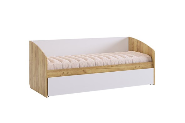 Кровать для ребенка Форсаж, дуб крафт золотой/белый в Новом Уренгое - изображение