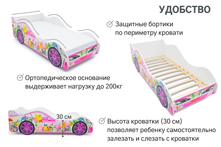 Кровать-машина детская Фея в Тарко-Сале - изображение 4