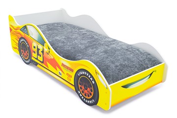 Детская кровать-машина Тачка желтая с подъемным механизмом в Салехарде - предосмотр 7