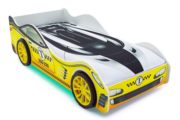Кровать-машина в детскую Такси с подъемным механизмом в Салехарде - изображение