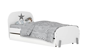 1-спальная детская кровать POLINI Kids Mirum 1915 Белый / Белый в Лабытнанги