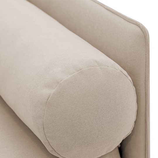 Мягкая кровать Soffal холодный бежевый (микрошенилл) в Ноябрьске - изображение 11