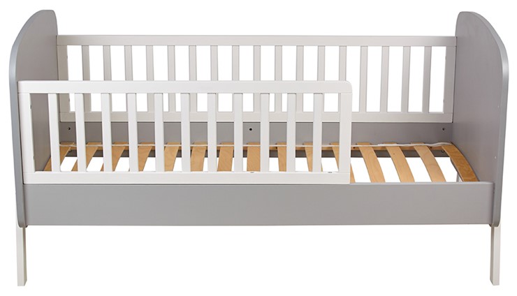 Детская кровать POLINI Kids Mirum 2000 Серый-Белый в Салехарде - изображение 1