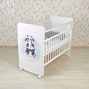 Кроватка детская Фея 702 Милые панды, белый в Муравленко