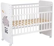 Кроватка детская Фея 702 Спящий мишка, белый в Новом Уренгое