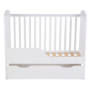 Кроватка для новорожденных POLINI Kids Simple 310-01 Белый в Салехарде - предосмотр 1