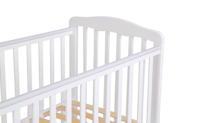 Кроватка для новорожденных POLINI Kids Simple 310-01 Белый в Новом Уренгое - изображение 4