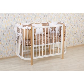 Детская кровать POLINI Kids Simple 350 Белый / Натуральный в Салехарде - предосмотр 14
