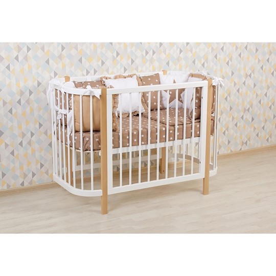 Детская кровать POLINI Kids Simple 350 Белый / Натуральный в Салехарде - изображение 14