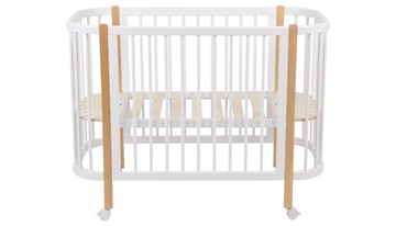 Детская кровать POLINI Kids Simple 350 Белый / Натуральный в Салехарде - предосмотр 4