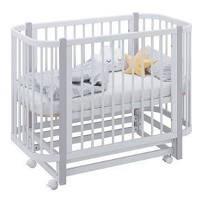 Детская кровать POLINI Kids Simple 350 Белый / Серый в Надыме
