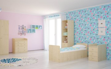 Детская кроватка с комодом POLINI Kids Simple 1100 Натуральный в Муравленко - предосмотр 4