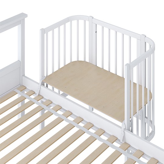 Приставная кровать POLINI Kids Simple 105 Белый в Тарко-Сале - изображение 2