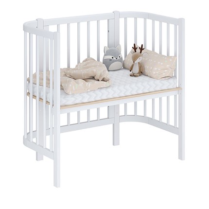 Приставная кровать POLINI Kids Simple 105 Белый в Губкинском - изображение