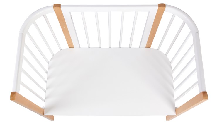 Приставная кровать POLINI Kids Simple 120 Белый / Бук в Муравленко - изображение 4