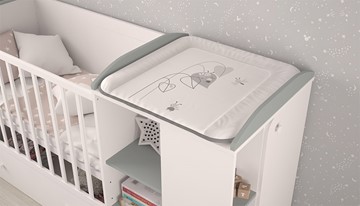 Многофункциональная кровать с комодом POLINI Kids Ameli 800 Белый / Серый, серия AMELI в Новом Уренгое - предосмотр 3
