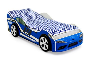 Кровать-машина в детскую Супра синяя в Салехарде