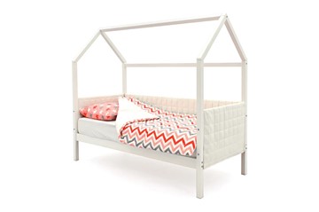 Кровать-домик в детскую «Svogen белая» мягкая в Новом Уренгое