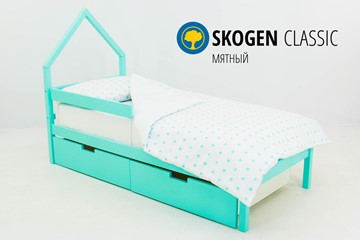 Кровать-домик детская мини Skogen мятная в Салехарде