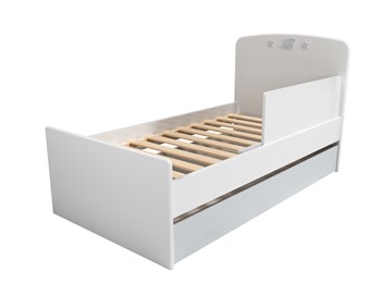1-спальная детская кровать с ящиком и ограничителем НМ 041.07 «Лилу/Слоники» в Надыме