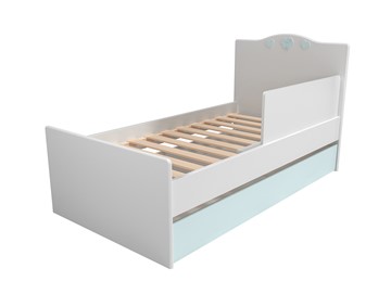 Детская кровать с ящиком и ограничителем НМ 041.07 «Лилу/Птички» в Надыме