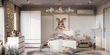 Детская комната для мальчика Токио, белый текстурный в Салехарде