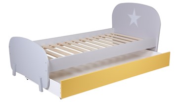 Комплект мебели для детской POLINI Kids Mirum №1 Белый / Серый / Желтый в Муравленко - предосмотр 6
