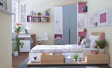 Детская спальня Урбан Набор 3, розовый в Тарко-Сале