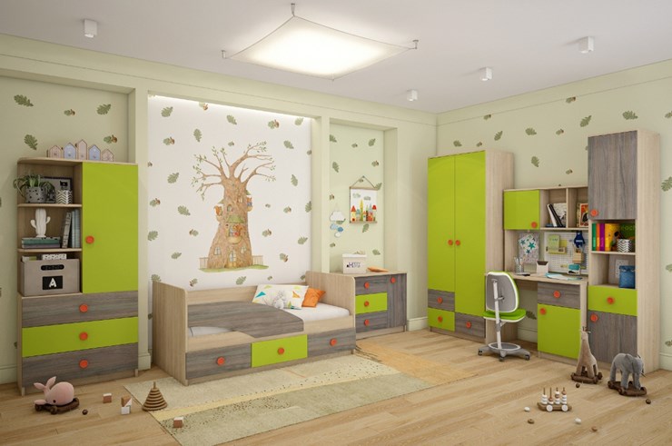 Детская спальня Пуговка №1 в Салехарде - изображение