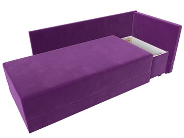 Детский диван Никас, Фиолетовый (Микровельвет) в Салехарде - предосмотр 1