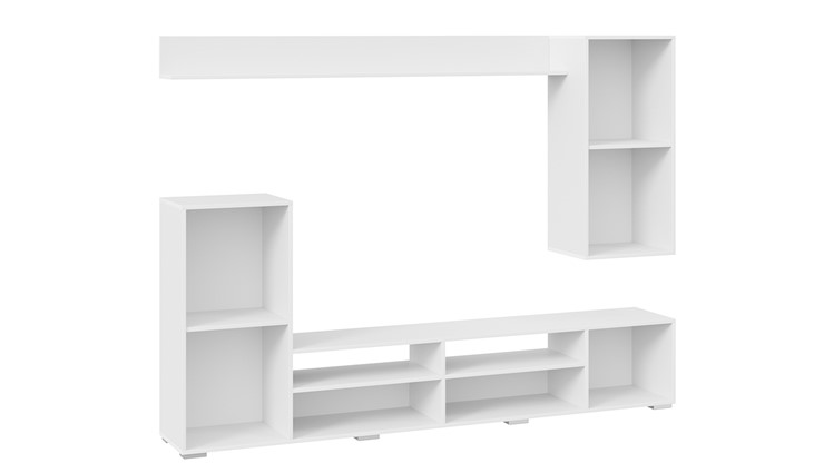 Стенка в гостиную Моретти (Белый, Белый глянец) в Надыме - изображение 3