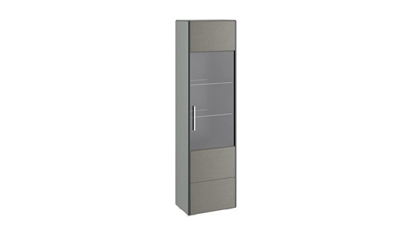Шкаф Наоми для посуды, цвет Фон серый, Джут ТД-208.07.25 в Салехарде - изображение