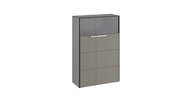 Шкаф Наоми комбинированный двухстворчатый, цвет Фон серый, Джут ТД-208.07.29 в Салехарде