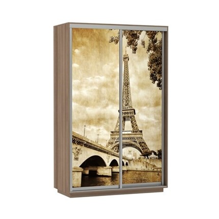 Шкаф 2-створчатый Экспресс 1400x600x2400, Париж/шимо темный в Салехарде - изображение