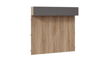 Настенный шкаф с декоративными панелями Порто (366) СМ-393.21.023-24 (Яблоня Беллуно/Графит софт) в Тарко-Сале