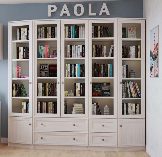 Книжный шкаф Paola 133, Ясень Анкор светлый в Салехарде - изображение 4