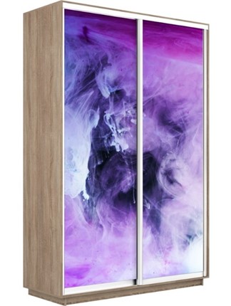 Шкаф Экспресс 1200x450x2400, Фиолетовый дым/дуб сонома в Салехарде - изображение
