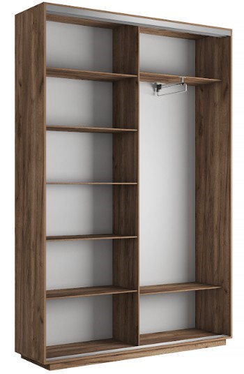 Шкаф 2-дверный Экспресс 1600x450x2200, Морские волны/серый диамант в Салехарде - изображение 1