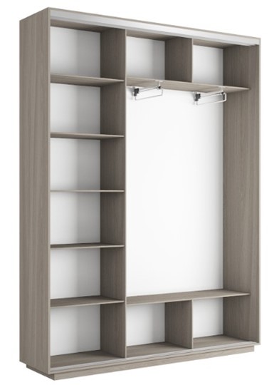 Шкаф 3-х дверный Экспресс 1800х450х2400, Морские волны/шимо светлый в Салехарде - изображение 1