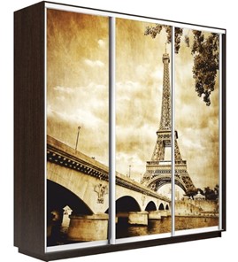 Шкаф 3-створчатый Экспресс 1800х600х2400, Париж/венге в Новом Уренгое
