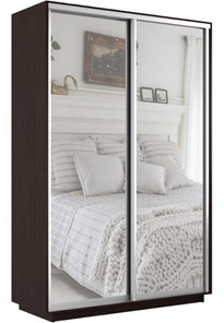 Шкаф 2-дверный Экспресс (2 зеркала) 1600x600x2400, венге в Салехарде - предосмотр