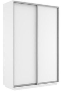 Шкаф 2-дверный Экспресс (ДСП) 1200х600х2200, белый снег в Ноябрьске