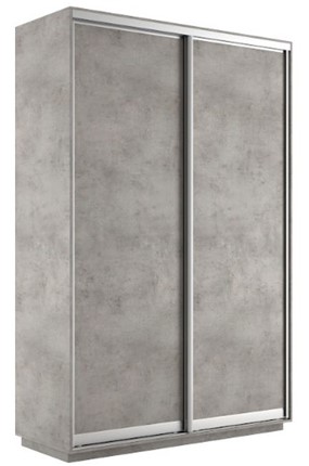 Шкаф 2-х дверный Экспресс (ДСП) 1600х450х2400, бетон в Лабытнанги - изображение