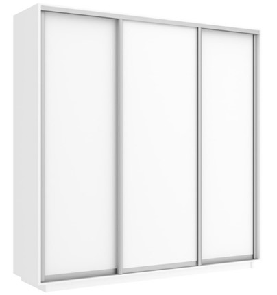 Шкаф 3-х дверный Экспресс (ДСП) 1800х600х2400, белый снег в Салехарде - изображение