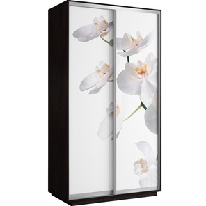 Шкаф 2-дверный Хит 1200x600x2200, белая орхидея, венге в Салехарде