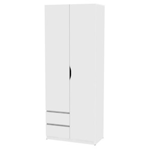 Шкаф 2-дверный Мальта H201, Белый в Салехарде - предосмотр