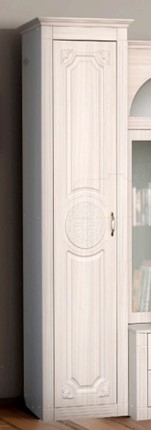 Шкаф однодверный Венеция, ясень анкор светлый/сандал белый матовый в Салехарде - изображение