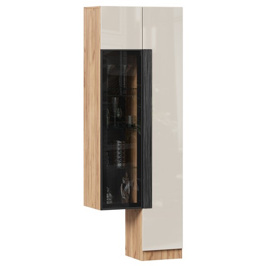 Шкаф с витриной Кельн, 674020, дуб золотой/кашемир в Салехарде - изображение 1